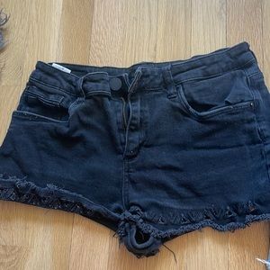 Barely worn black jeans shorts perfect for summer